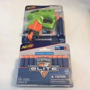 NERF Nanofire w 30 NERF  Darts N-strike Elite